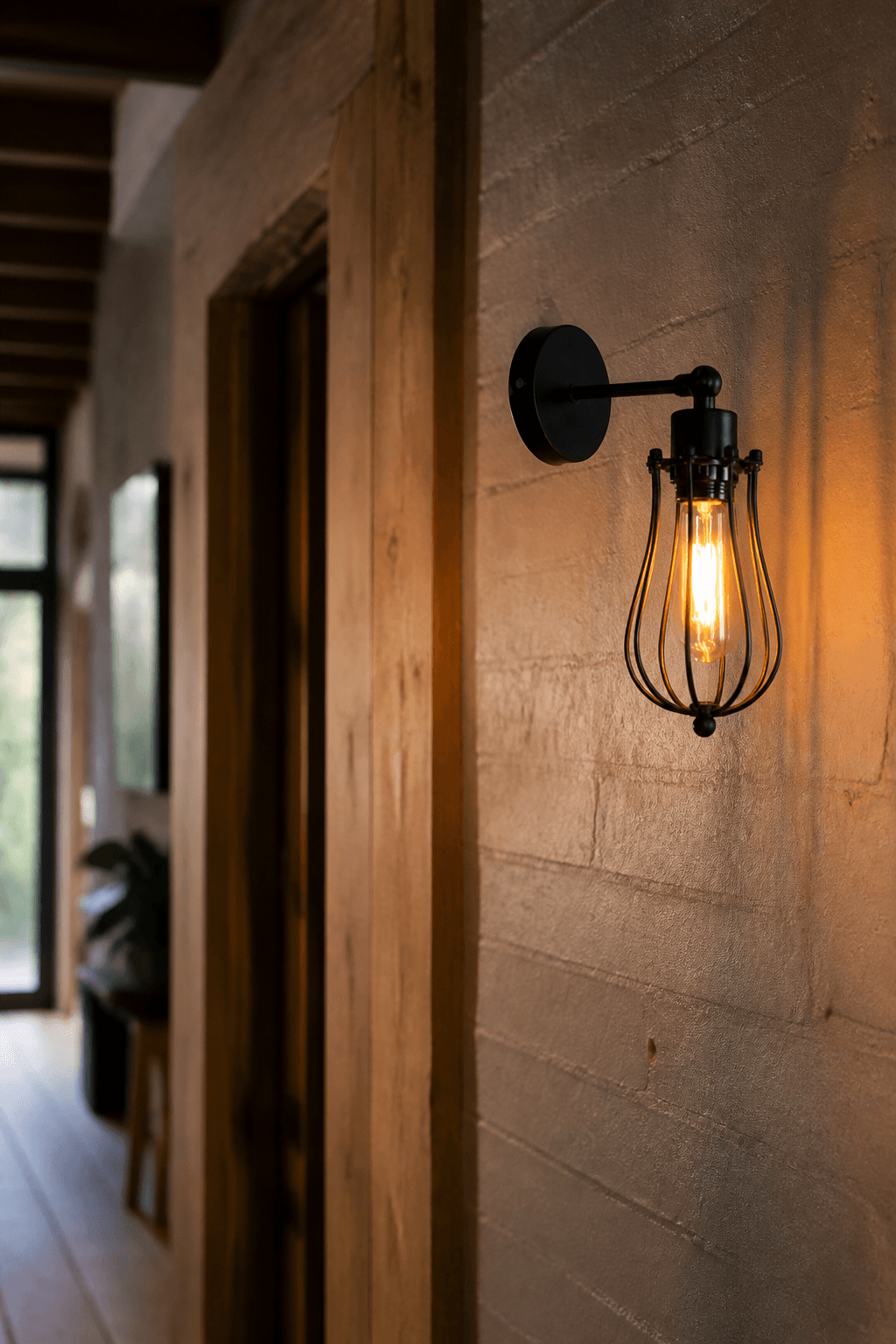 Industrial Cage Wall Sconce