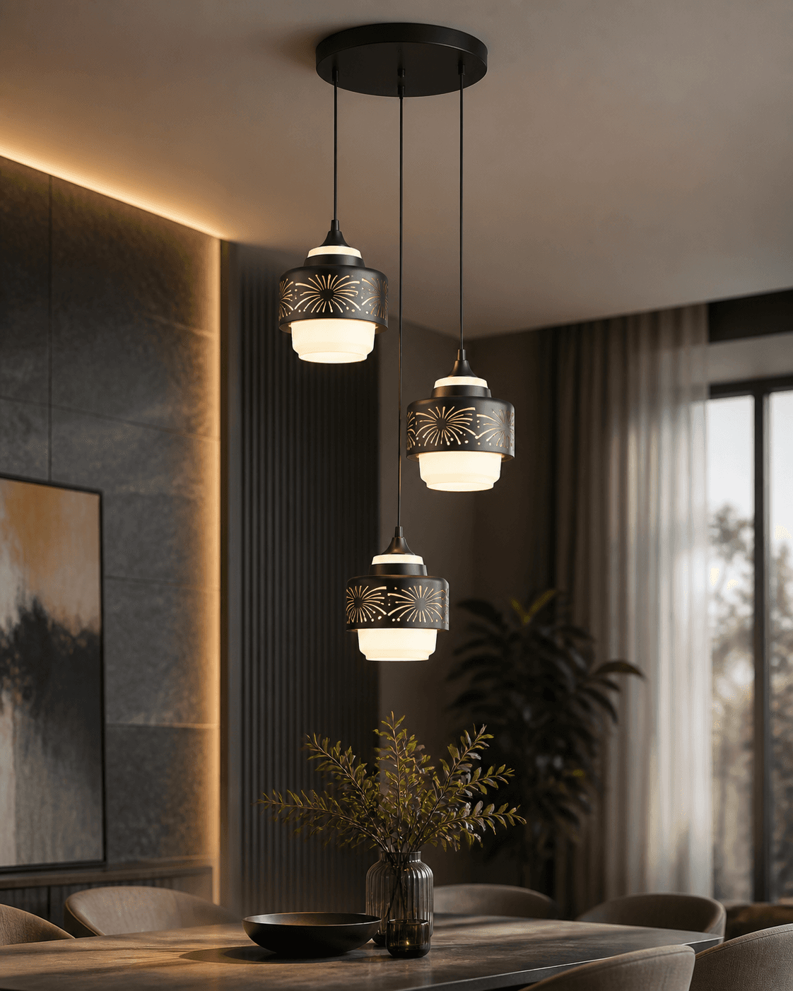 Modern 3-Light Cluster