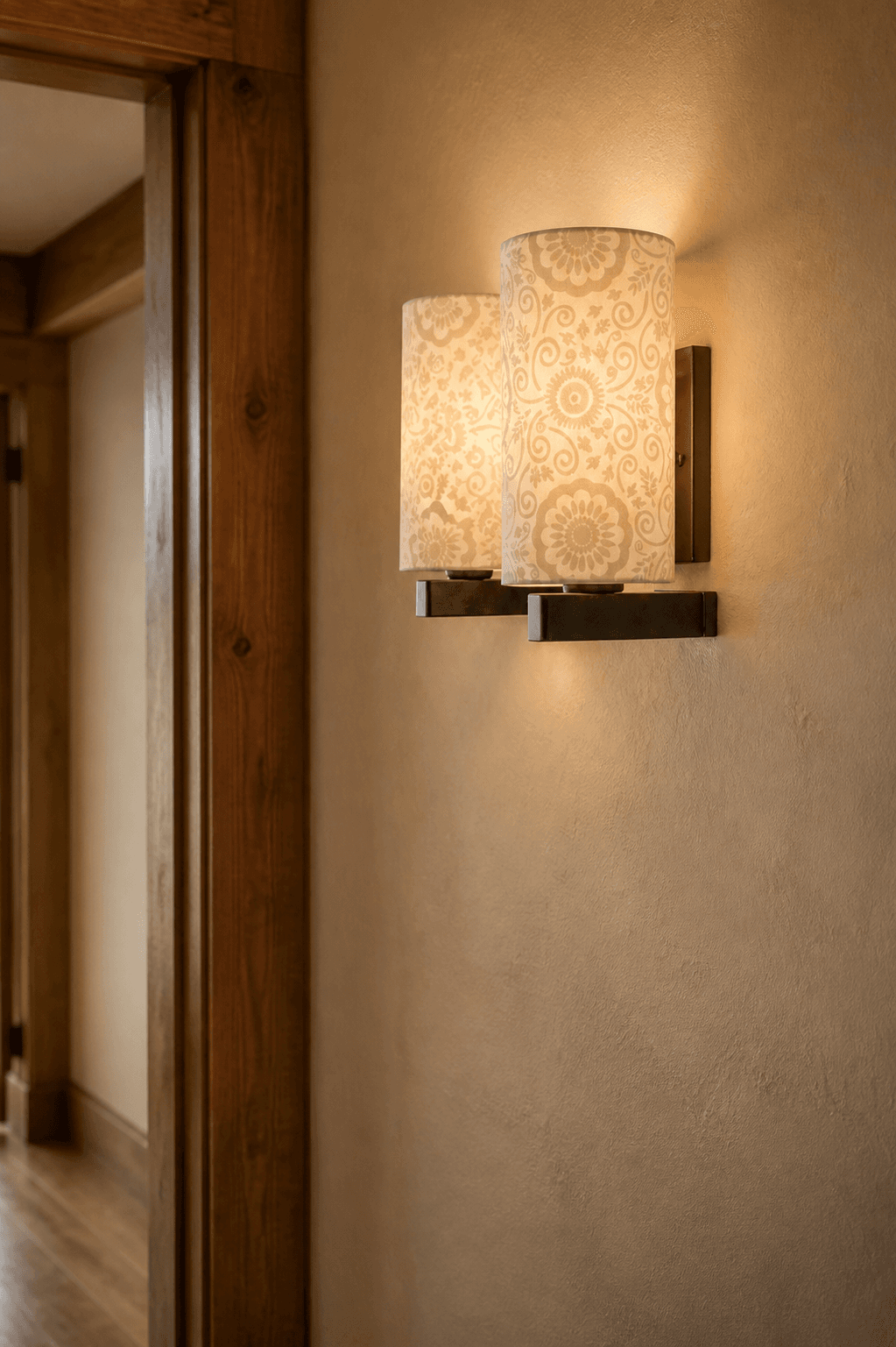 Decorative Floral Pattern Wall Sconce