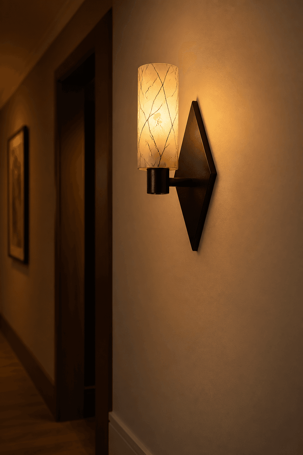 Modern Frosted Glass Wall Light