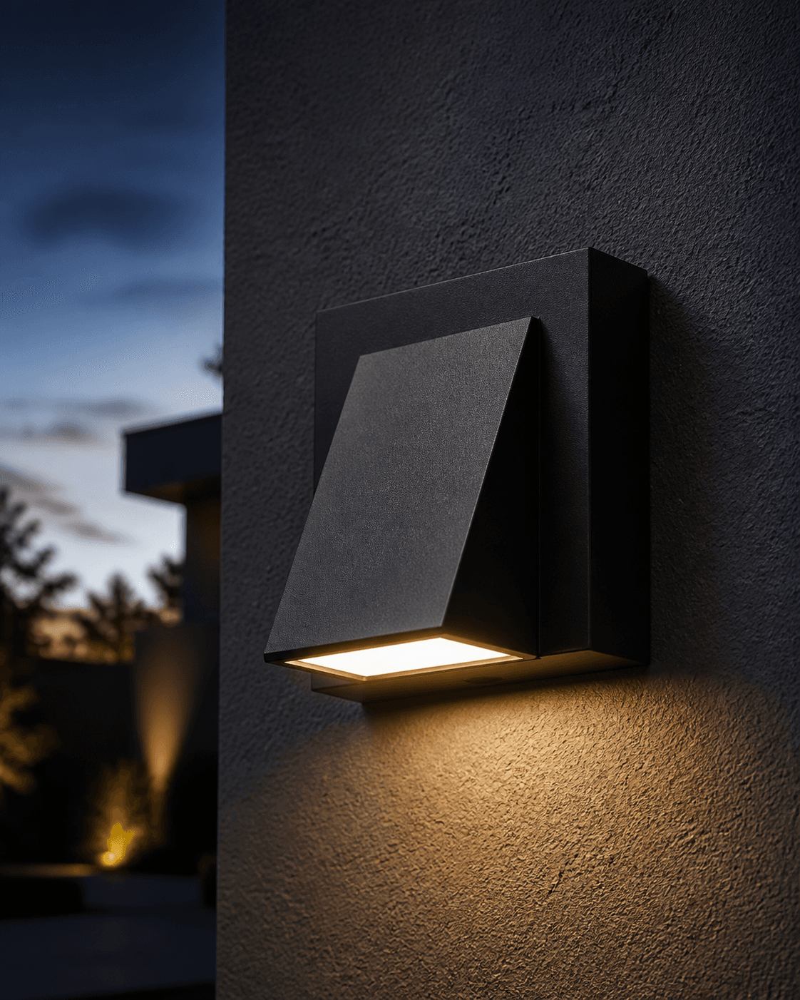 Modern Angular Outdoor Wall Light