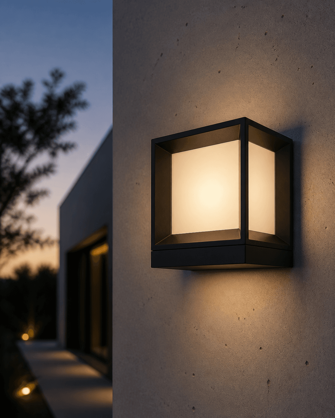 Outdoor Cube Wall Light