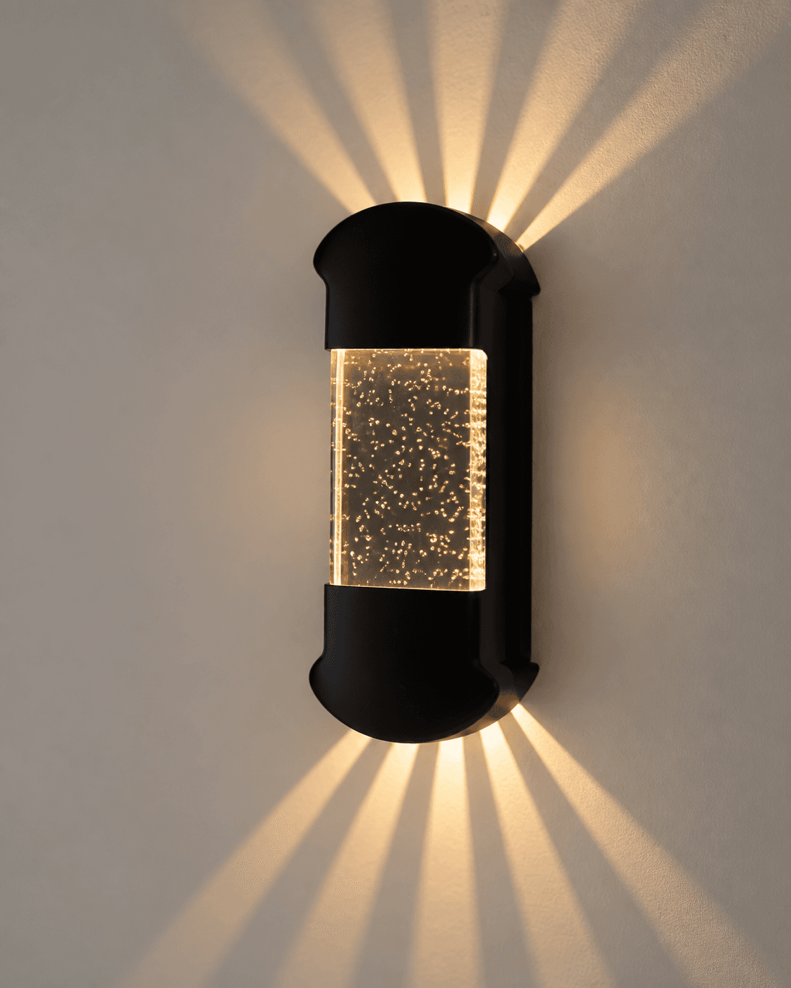 Crystal Bubble Beam Wall Light