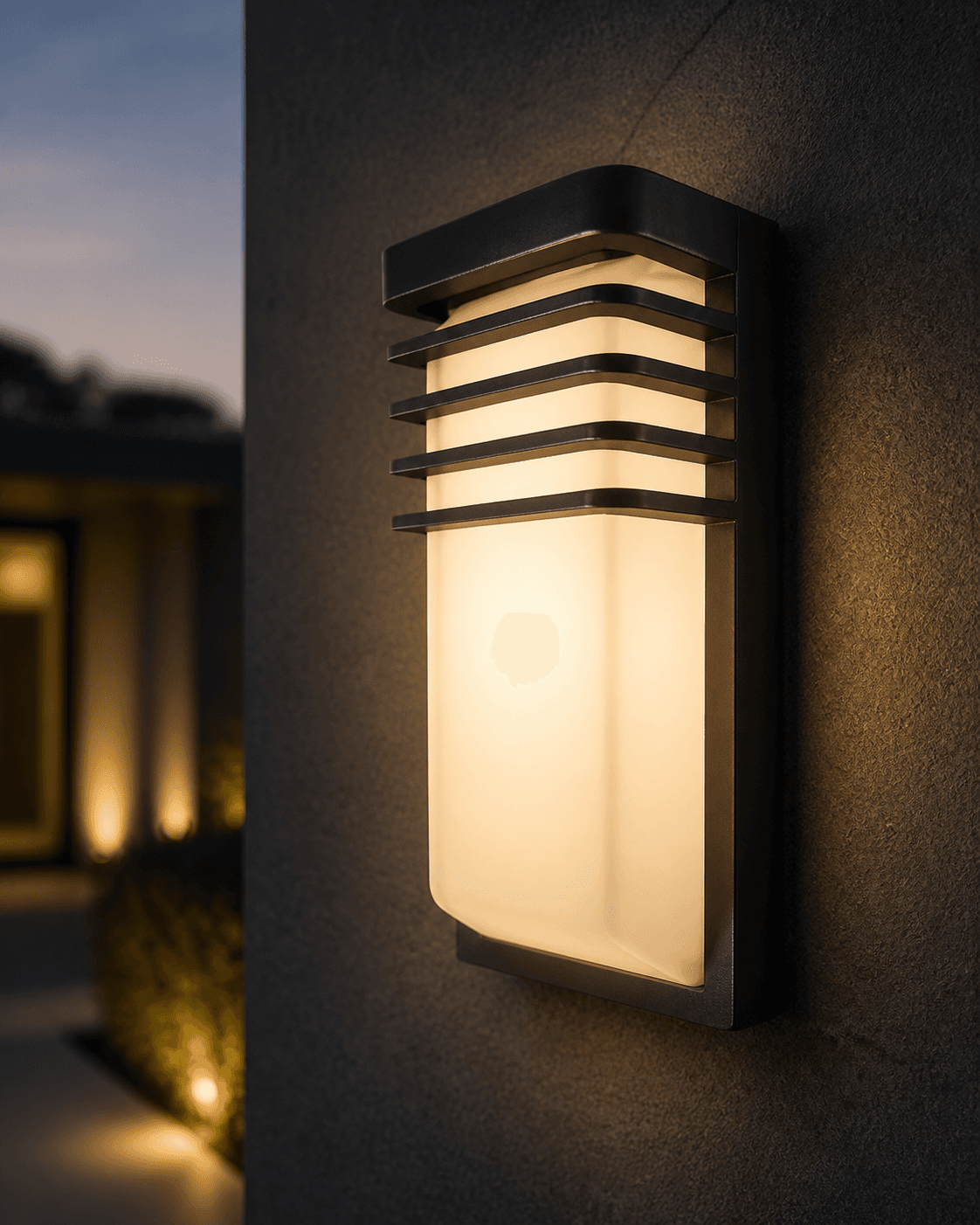 Outdoor Frosted Glass Wall Light