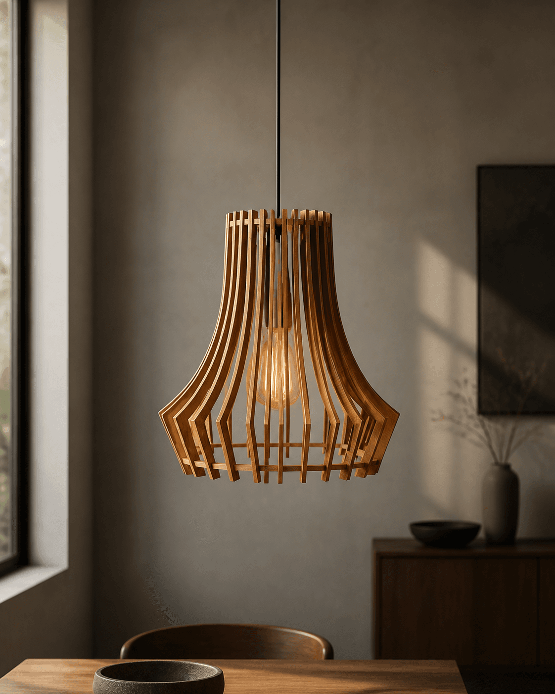 Modern Bell-Shaped Pendant Light