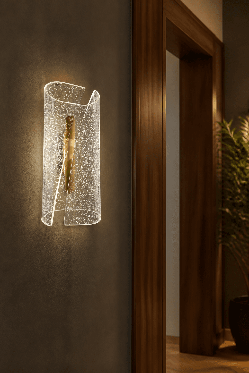 Modern Bubble Curved Wall Sconce