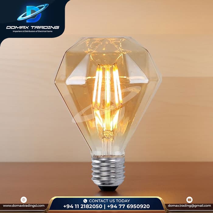 Diamond Shape Filament LED Bulb view 2
