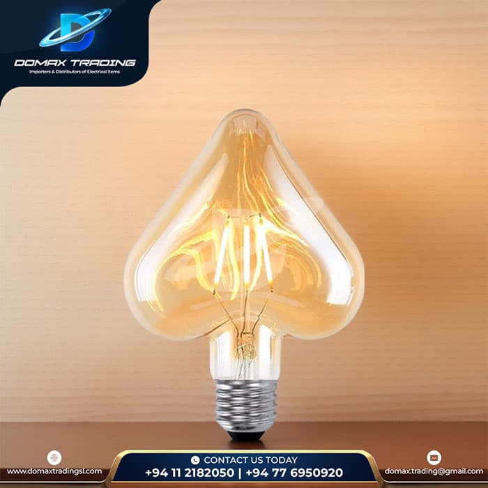 Heart Shape Filament LED Bulb view 2