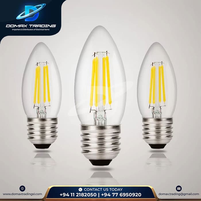 Classic Candle Filament LED Bulbs view 2